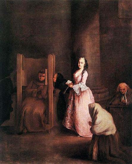 Pietro Longhi The Confession China oil painting art